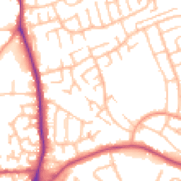 Daytime road noise heatmap for WS2 0AN