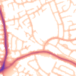 Daytime road noise heatmap for WS2 0AQ
