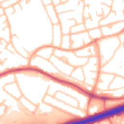 Daytime road noise heatmap for WS2 0AS