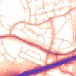 Daytime road noise heatmap for WS2 0AU