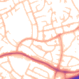 Daytime road noise heatmap for WS2 0AZ