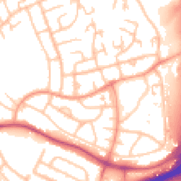 Daytime road noise heatmap for WS2 0BA