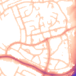 Daytime road noise heatmap for WS2 0BB