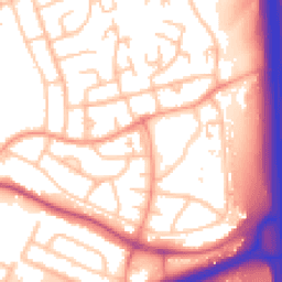 Daytime road noise heatmap for WS2 0BD