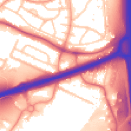 Daytime road noise heatmap for WS2 0BE