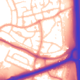 Daytime road noise heatmap for WS2 0BG
