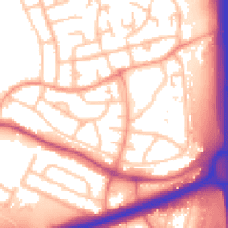 Daytime road noise heatmap for WS2 0BH