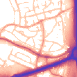 Daytime road noise heatmap for WS2 0BJ
