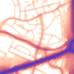 Daytime road noise heatmap for WS2 0BL