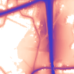 Daytime road noise heatmap for WS2 0BP