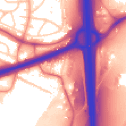 Daytime road noise heatmap for WS2 0BT