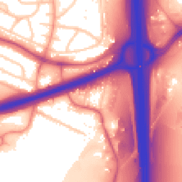Daytime road noise heatmap for WS2 0BW