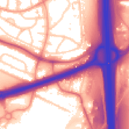 Daytime road noise heatmap for WS2 0BX