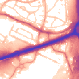 Daytime road noise heatmap for WS2 0BZ