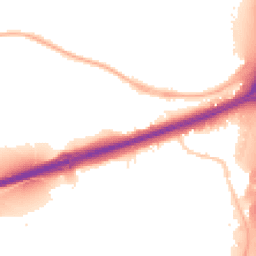 Night-time road noise heatmap for WS2 0DB