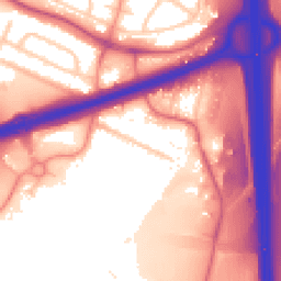 Daytime road noise heatmap for WS2 0DG
