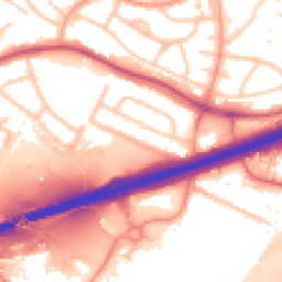 Daytime road noise heatmap for WS2 0DH