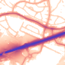 Daytime road noise heatmap for WS2 0DL