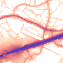 Daytime road noise heatmap for WS2 0DN