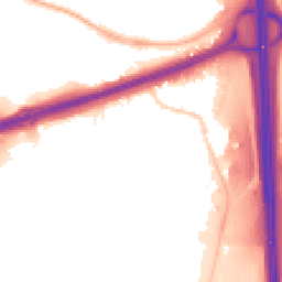 Night-time road noise heatmap for WS2 0DQ