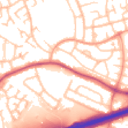Daytime road noise heatmap for WS2 0DS