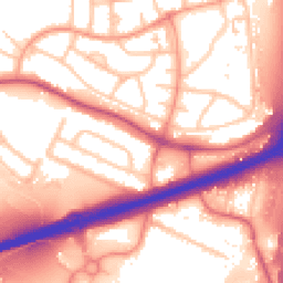 Daytime road noise heatmap for WS2 0DU