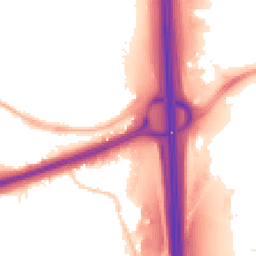 Night-time road noise heatmap for WS2 0DZ