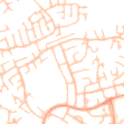 Daytime road noise heatmap for WS2 0EN