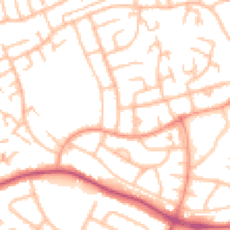 Daytime road noise heatmap for WS2 0EZ