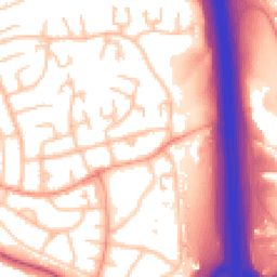 Daytime road noise heatmap for WS2 0JD