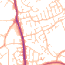 Daytime road noise heatmap for WS2 0NA