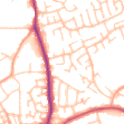 Daytime road noise heatmap for WS2 0NB