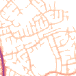 Daytime road noise heatmap for WS2 0NR