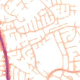 Daytime road noise heatmap for WS2 0NT