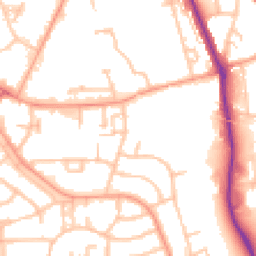 Daytime road noise heatmap for WS2 7EN