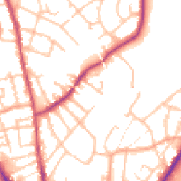 Daytime road noise heatmap for WS2 8BA