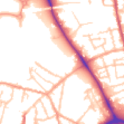 Daytime road noise heatmap for WS2 8EP