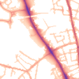 Daytime road noise heatmap for WS2 8LB