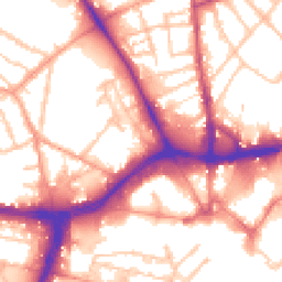 Daytime road noise heatmap for WS2 8NX