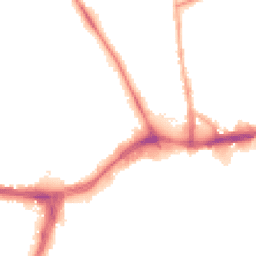 Night-time road noise heatmap for WS2 8NX