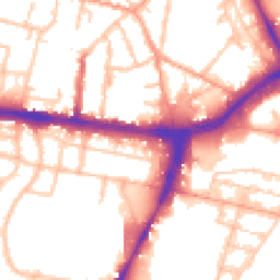 Daytime road noise heatmap for WS2 8RE