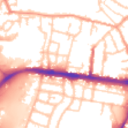 Daytime road noise heatmap for WS2 8RY