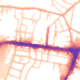 Daytime road noise heatmap for WS2 8RZ