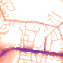 Daytime road noise heatmap for WS2 8SB