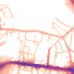 Daytime road noise heatmap for WS2 8SD