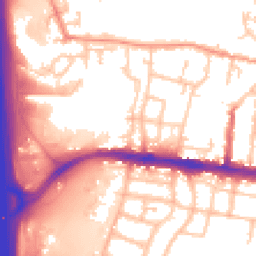 Daytime road noise heatmap for WS2 8SH