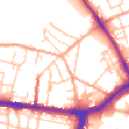 Daytime road noise heatmap for WS2 8SX