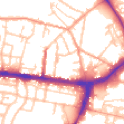 Daytime road noise heatmap for WS2 8UG