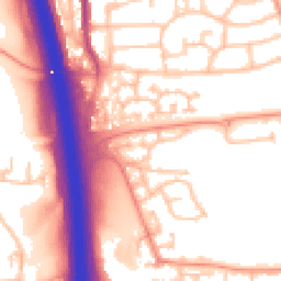 Daytime road noise heatmap for WS2 8YD