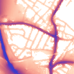 Daytime road noise heatmap for WS2 9AL